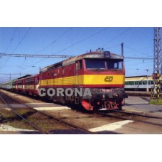 Motorová lokomotiva 749.100-4 v Č. Budějovicích - září 2005