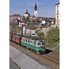 Elektrická lokomotiva 122035-9 v Litoměřicích - květen 2007