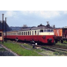 Motorový vůz M298.007 v Roztokách u Prahy - červen 1971