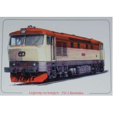 Motorová lokomotiva 751 2 ( kresba M. Kratochvíl)