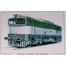 Motorová lokomotiva 753 1 (kresba M. Kratochvíl)