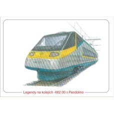 Elektrická jednotka 682 001-3 Pendolino( kresba M. Kratochvíl)