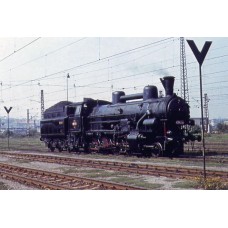 Parní lokomotiva 434.2298 Vršovice červenec 1972